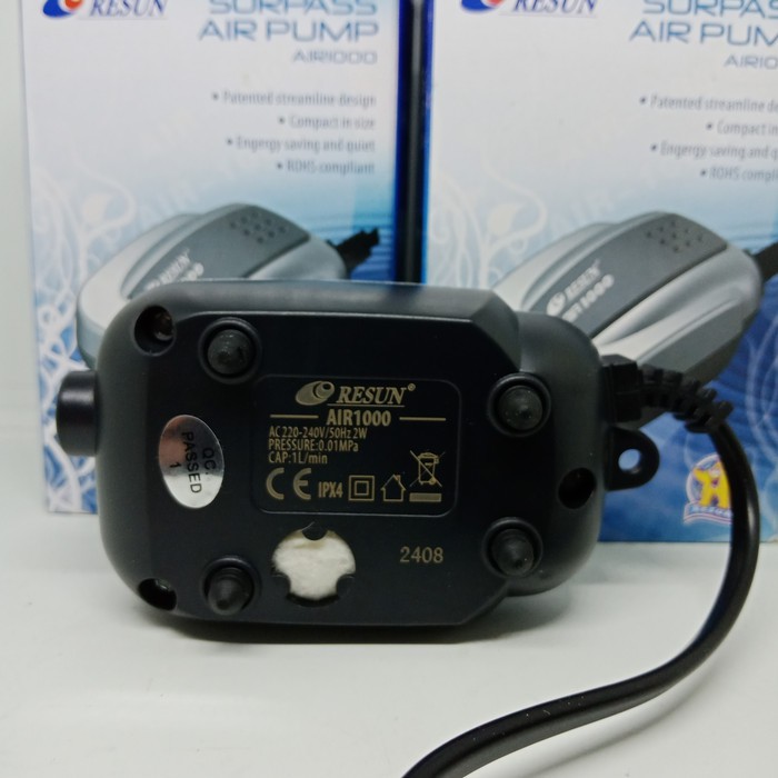 Resun Air1000 pompa udara Aeratotn Aquarium air pump Resun AIR 1000