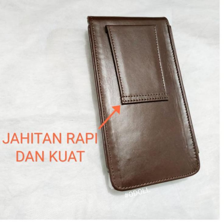 Oke Price.. Sarung Hp Kulit Asli Model Tegak - Dompet Hp Pinggang Kulit Original
