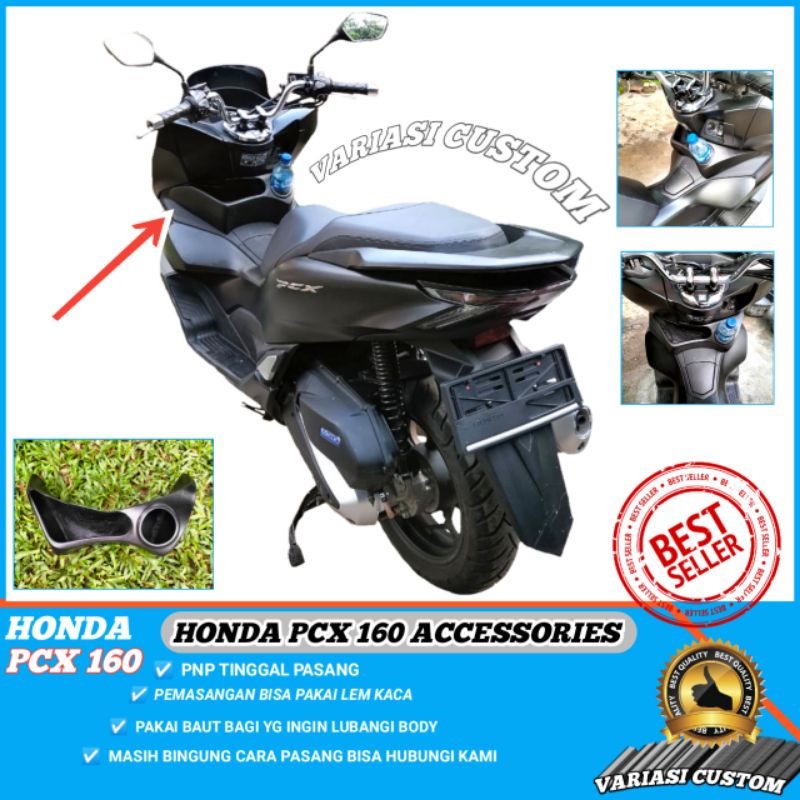 Aksesoris pcx 160 Custom keranjang Dashboard Softdrink Modifikasi front basket fiberglass