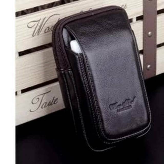 Sarung hp kulit asli tas pinggang sabuk kulit asli