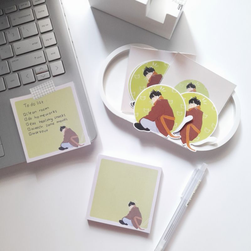 

Jay B Catbeom Memopad (Non-Sticky) and Stickers