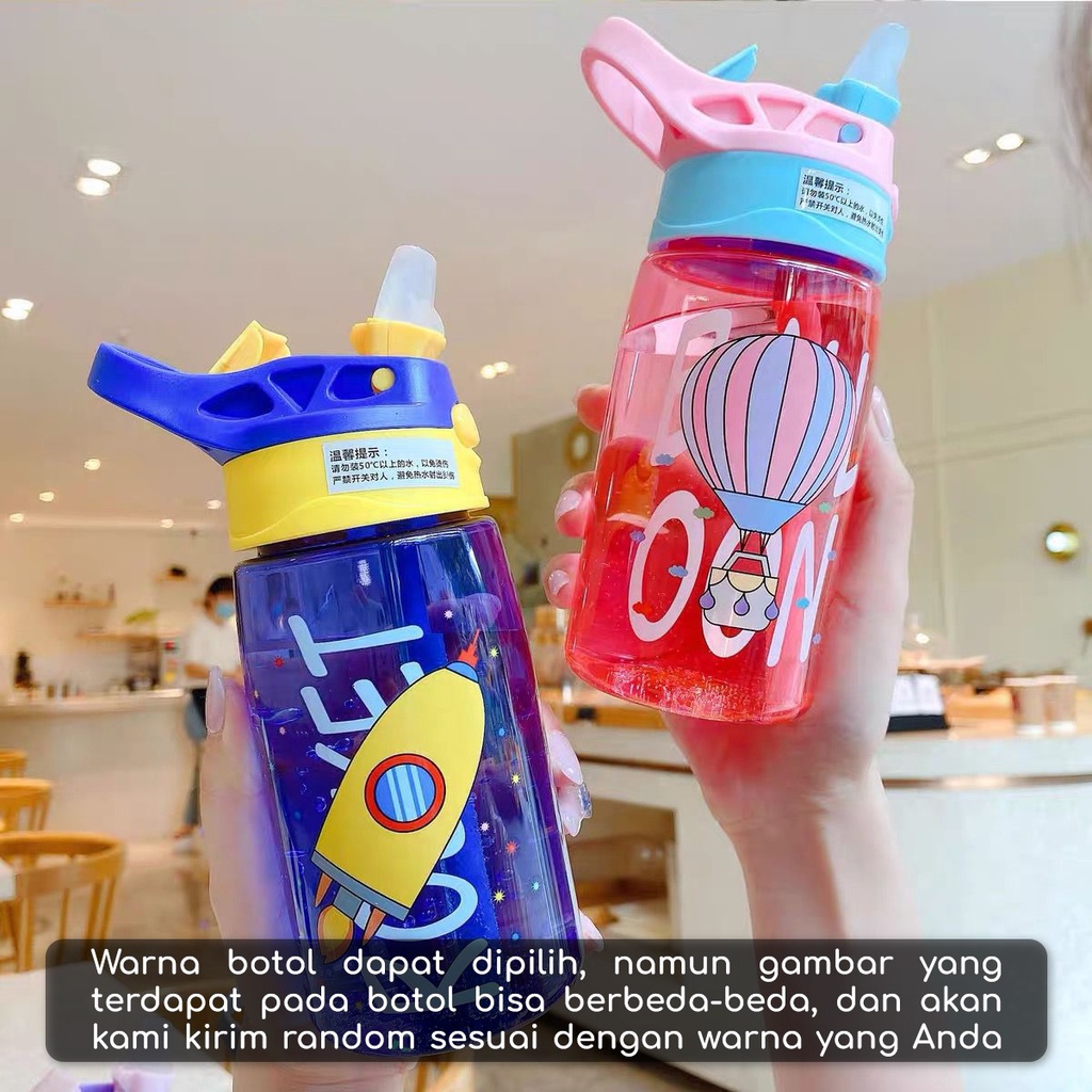 Botol Minum Anak Sekolah 480ml  Botol Minum Sedotan Botol Minum Anak Botol Tas Botol Lion Botol Lucu Botol Anak Cowok Dan Cewek Botol Unik Dapat Tas Botol Minum Anak Pouch Botol Minum