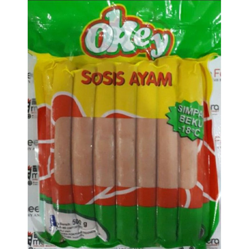 

sosis okey by fiesta ukuran 500gr dan 1kg