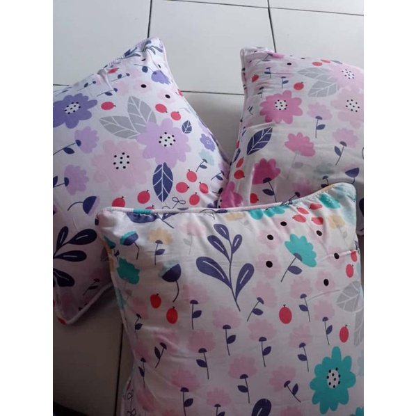 sarung bantal sofa 40x40 cm motif kotak monocrom aesthetic