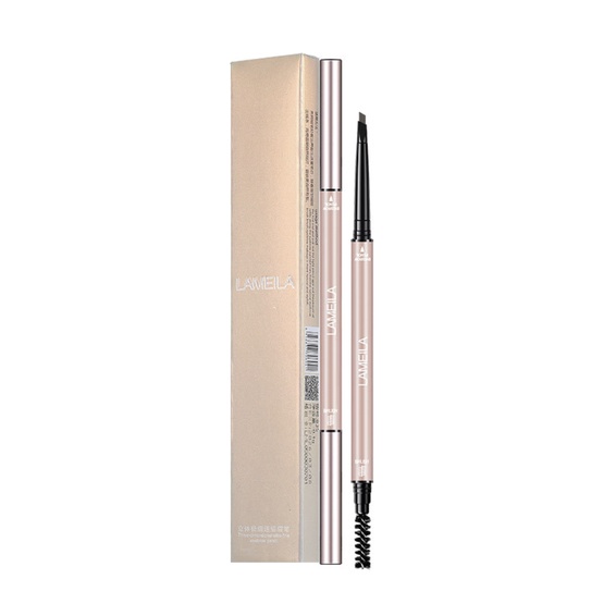 LAMEILA Pensil Alis Gold Pink Eyebrow Geometry Colors Double Heads Eyebrows LA143