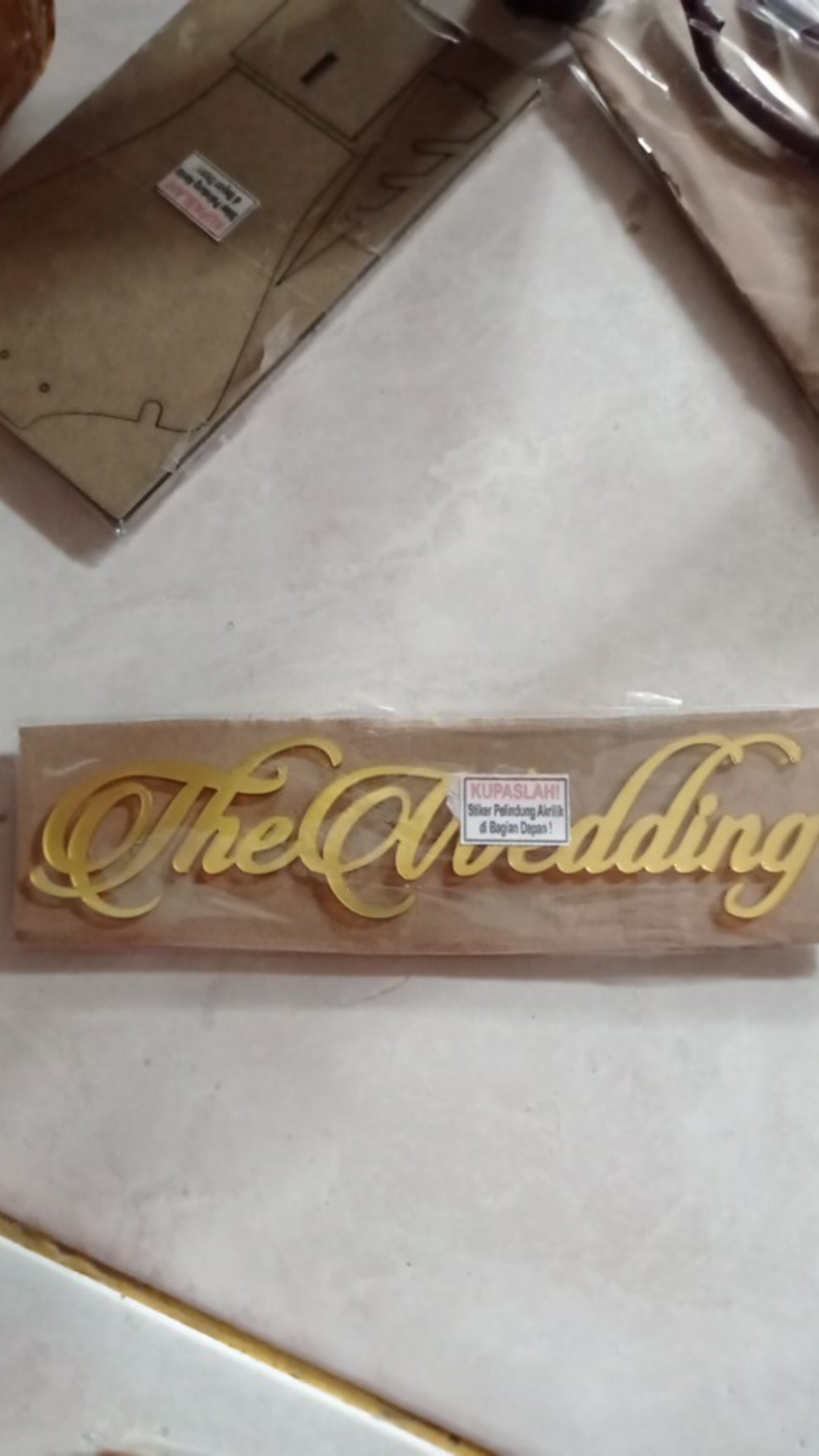 Rs 10 X 2,5 Cm The Wedding Latin Emas / Perak / Mahar / Dekorasi / Seserahan / Scrapbook