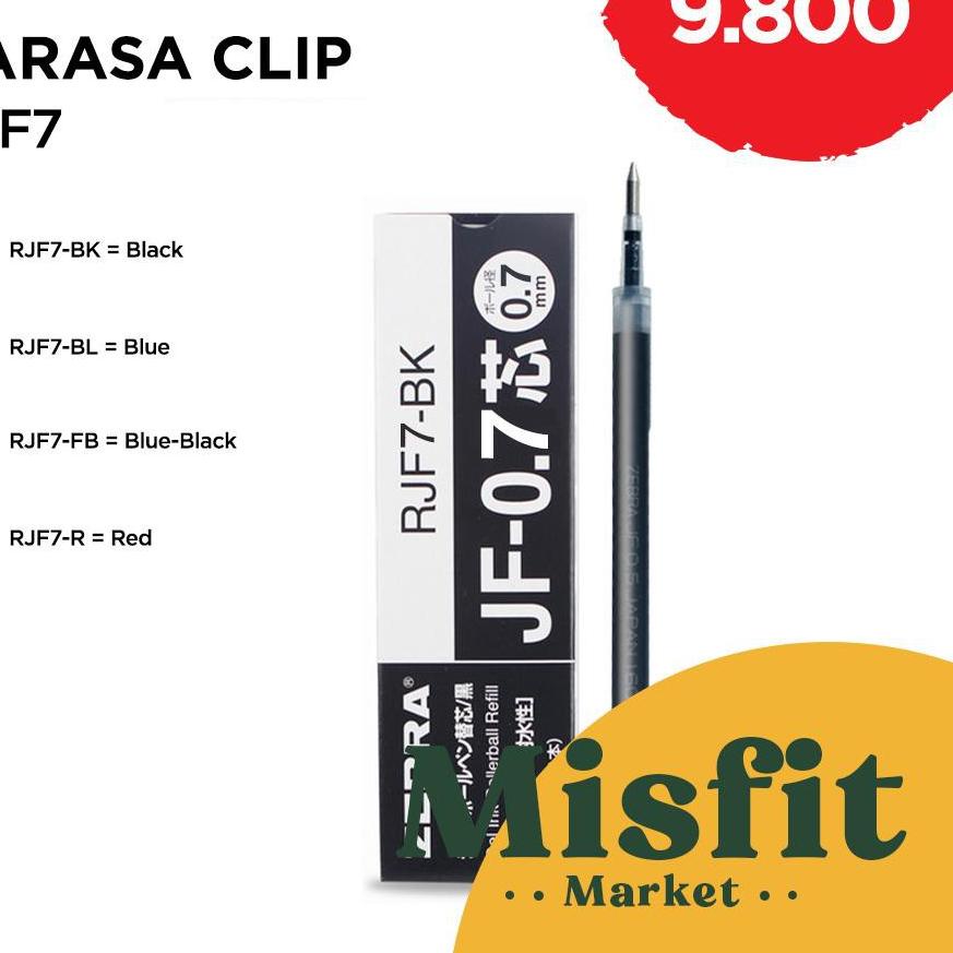 

F⚡ASH SALE/5.5 Brands Festival/〖[COD]〗/【F⚡ASH SALE✅】/〖[Star]〗 ZEBRA SARASA CLIP RJF7 Gel Pen 0.7 mm Refill ゲ