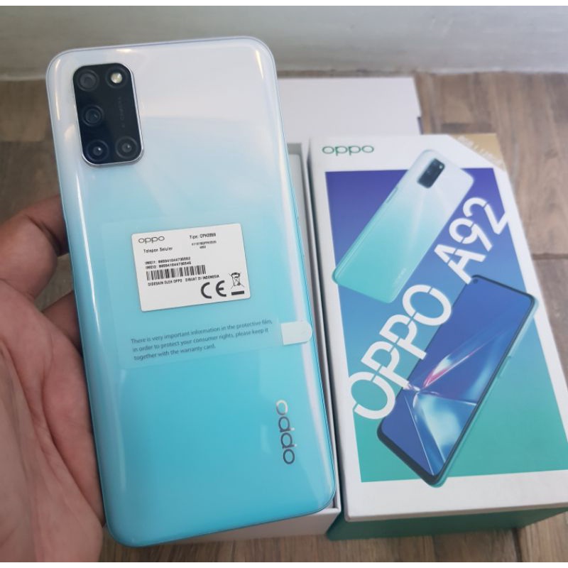 Oppo A92 ram 8/128Gb seken lengkap mulus