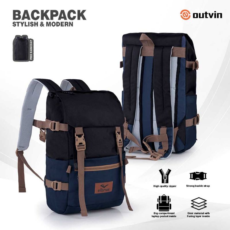 ARGL Tas Ransel Pria 25 L Tas Punggung Cowok Outdoor Backpack Travelling