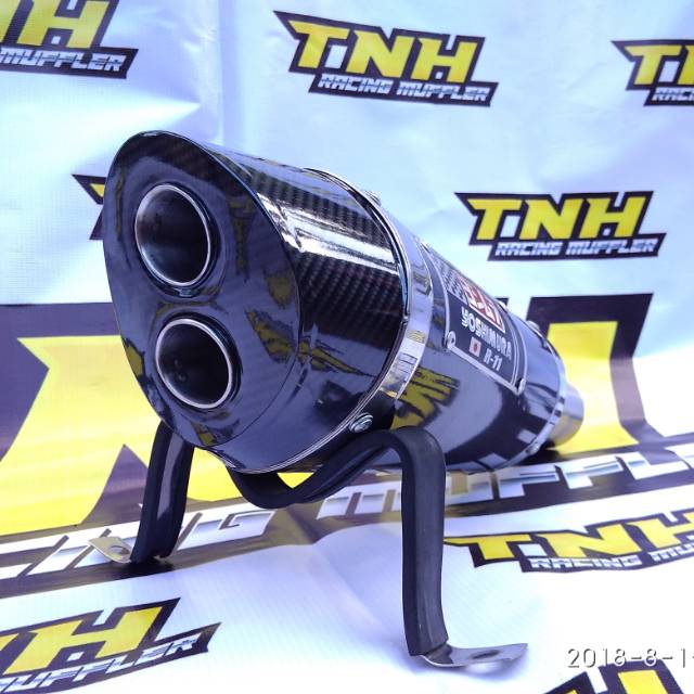 Knalpot Racing Yoshimura R11 Double Hole Untuk Motor Ninja Fi Mono R25