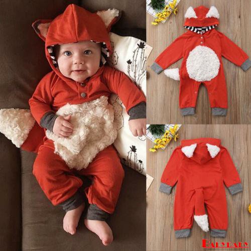 Cosplay Baby Kostum Bayi Baru Lahir Rubah Baju Monyet Jumpsuit