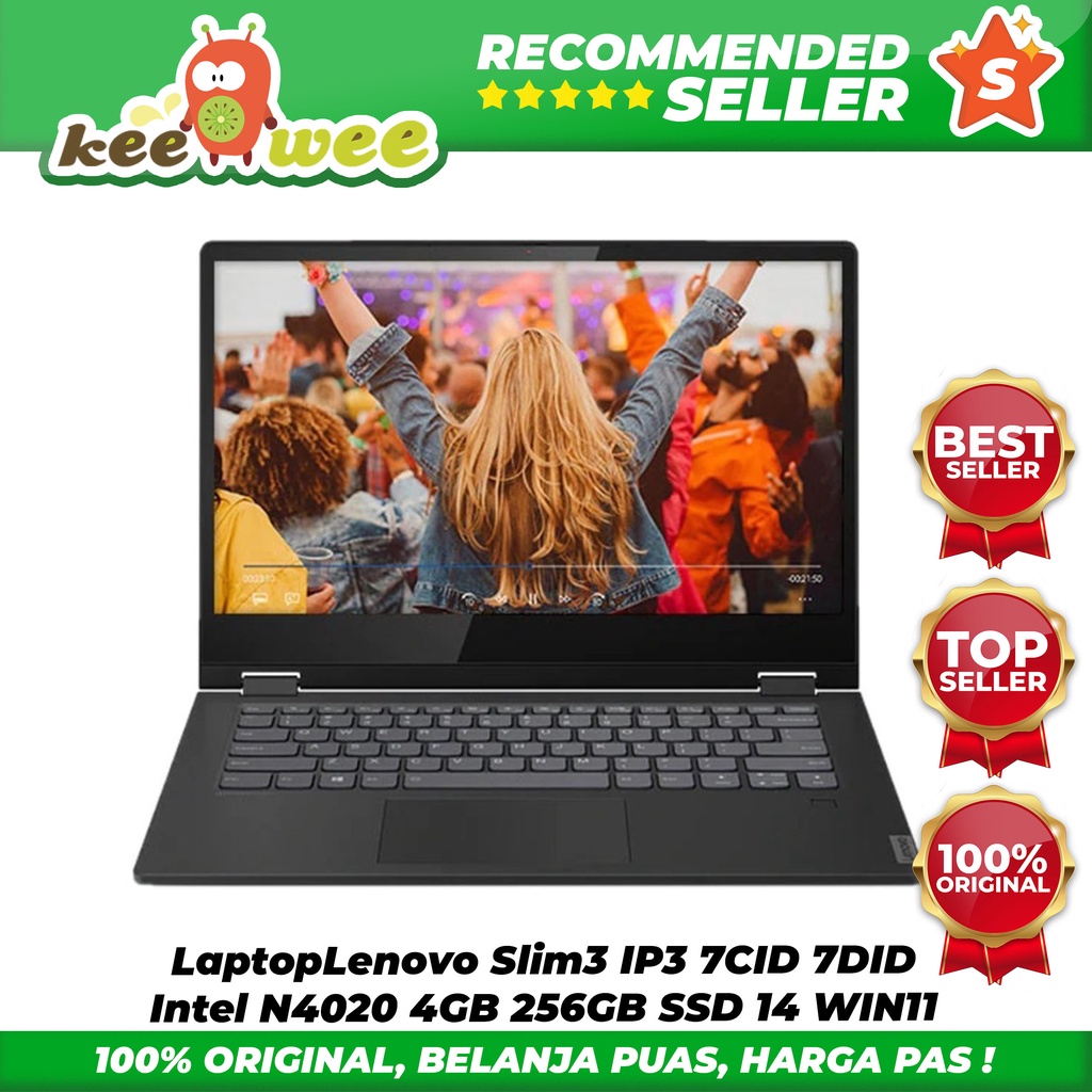 Lenovo Slim3 IP3 7CID 7DID Intel N4020 4GB 256GB SSD 14 HD WIN11 OHS21