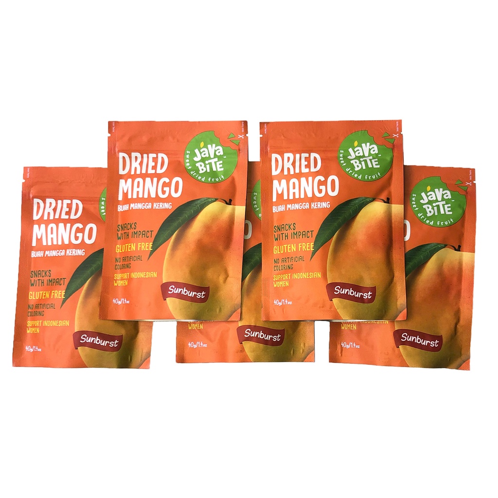 

5pcs Java Bite - Dried Mango “Sunburst” (Mangga Podang Kering) 40gr