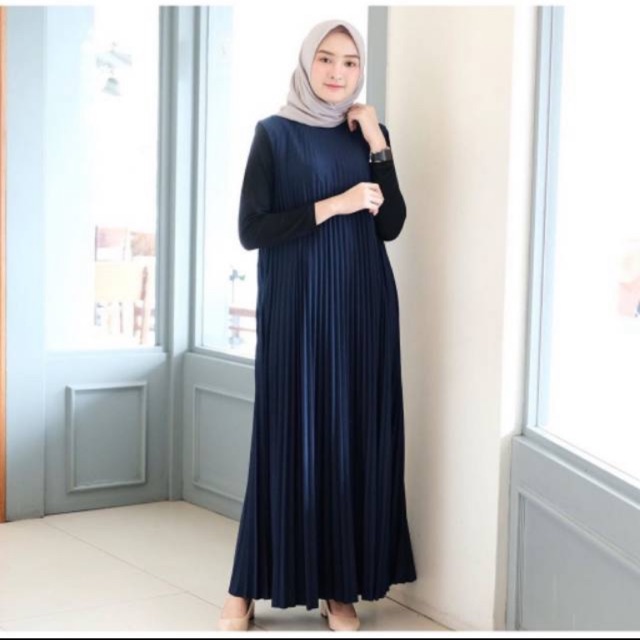 Gamis Plisket/ Long Dress Plisket Gamis/ Gamis plisket