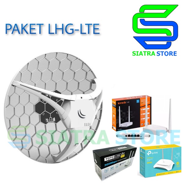 Paket Hotspot LTE 4G RB LHG-LTE Kit + WIFI Router Indoor Siap pakai - TL-WR840N