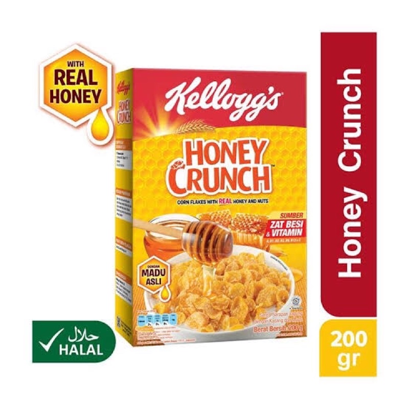 

KELLOGG'S CEREAL CORN FLAKES HONEY CRUNCH 200G