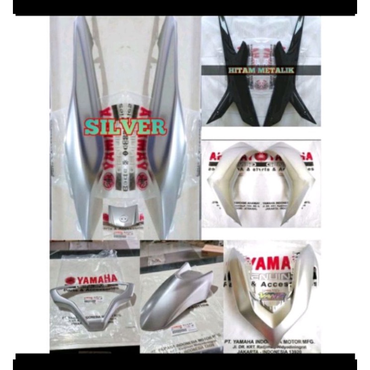 full set body halus aerox new silver original ygp
