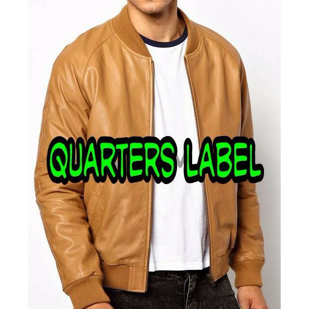 JACKET VARSITY KULIT SINTETIS BROWN