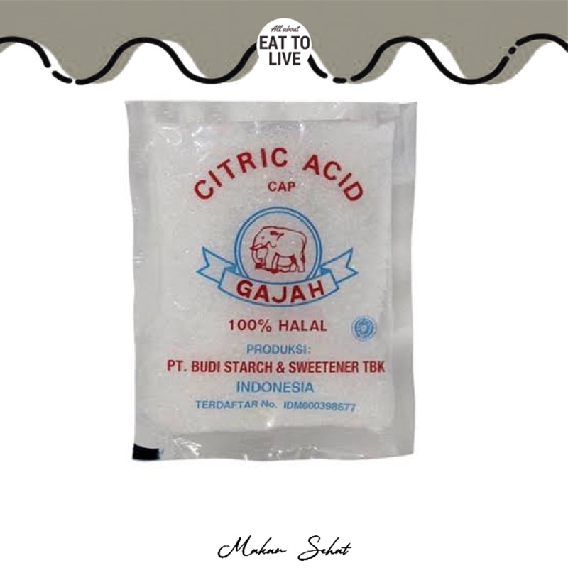 

Citric Acid Cap Gajah 50gr