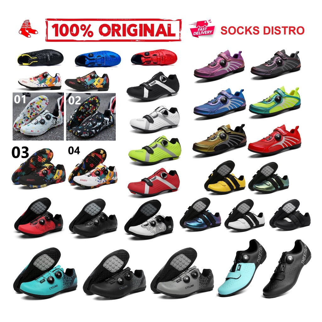 Sepatu Sepeda Speed Tanpa No Non Cleat Cleatless Cycling Sport