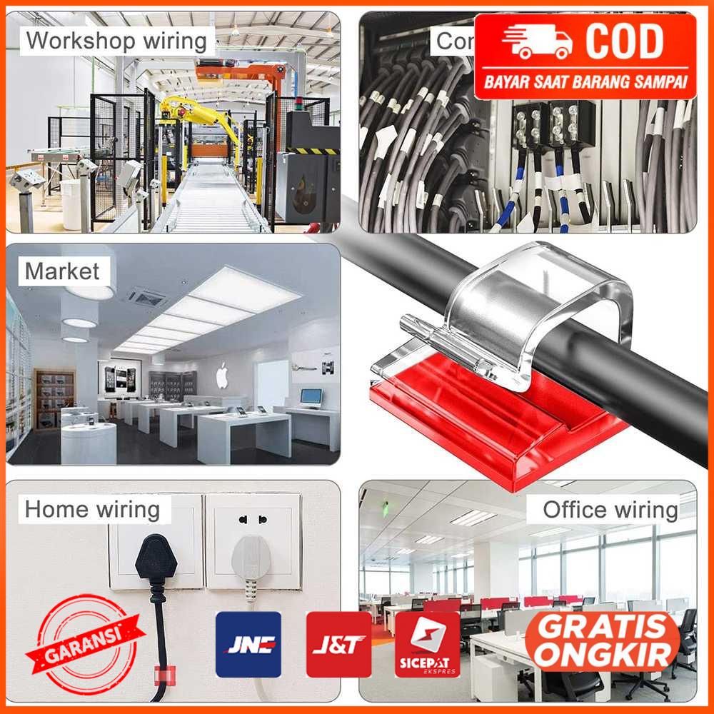 Klip Kabel Organizer Cable Clip 10 PCS XK001