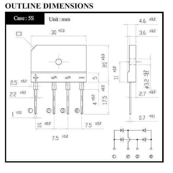 D25XB80 dioda bridge 25A 800V