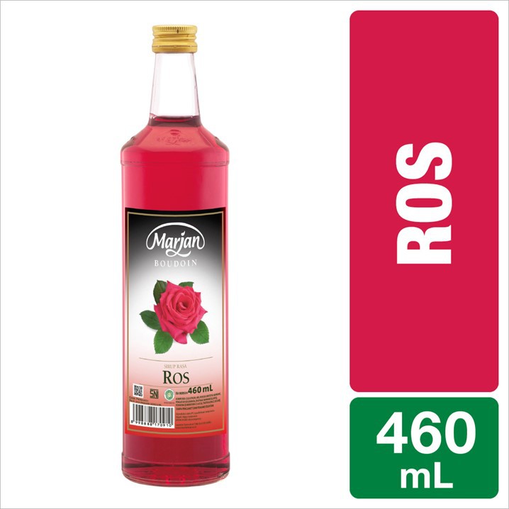 Marjan Boudoin Syrup Rose 460ml Indonesia