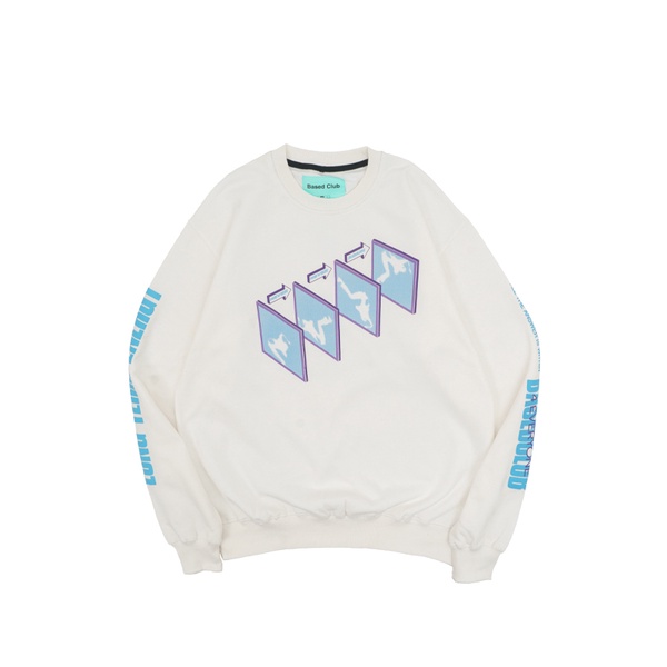 Based Club Anger Sweater Crewneck Putih