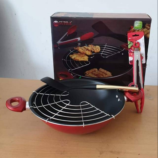 Wajan Supra Set Lapisan teflon Anti Lengket Supra 30CM