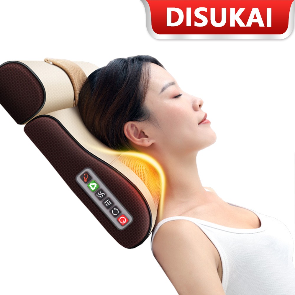 【Stok Baru】Bantal pijat multifungsi, dapat dipanaskan dan digunakan secara terpisah Massage pillow