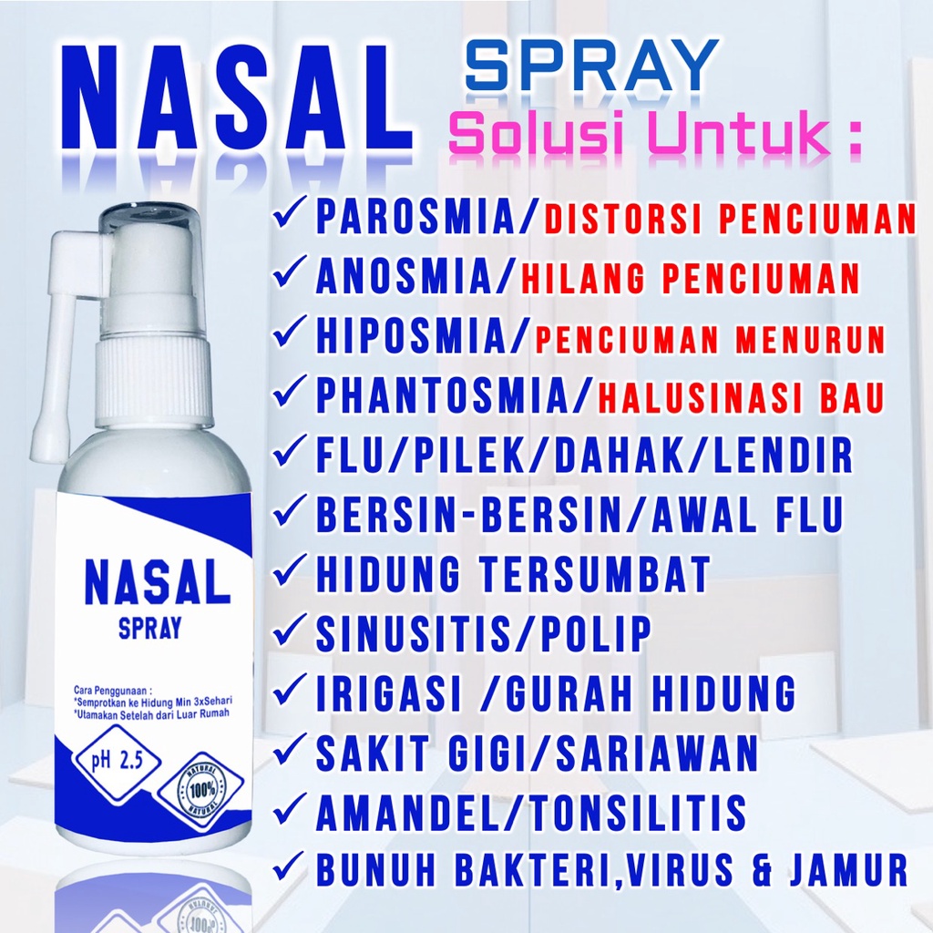 Nasal Spray Anosmmia Semprot Hidung Anti Bakteri Virus Corona Dewasa Anak Balita