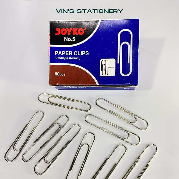 

ORIGINAL JOYKO TRIGONAL CLIPS NO.5 (PENJEPIT KERTAS SEGITIGA)