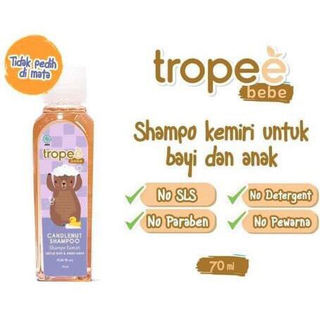 Tropee Bebe Candlenut Oil / Candlenut Shampoo / Olive Message Oil isi