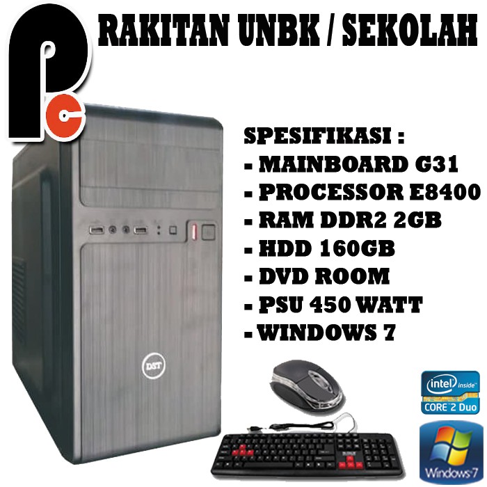 PC Rakitan LGA 775 Core2Duo Murah Siap Pakai