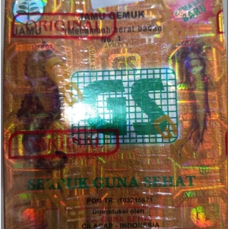 

Jamu GEMUK SEHAT GS NO.1 ORIGINAL