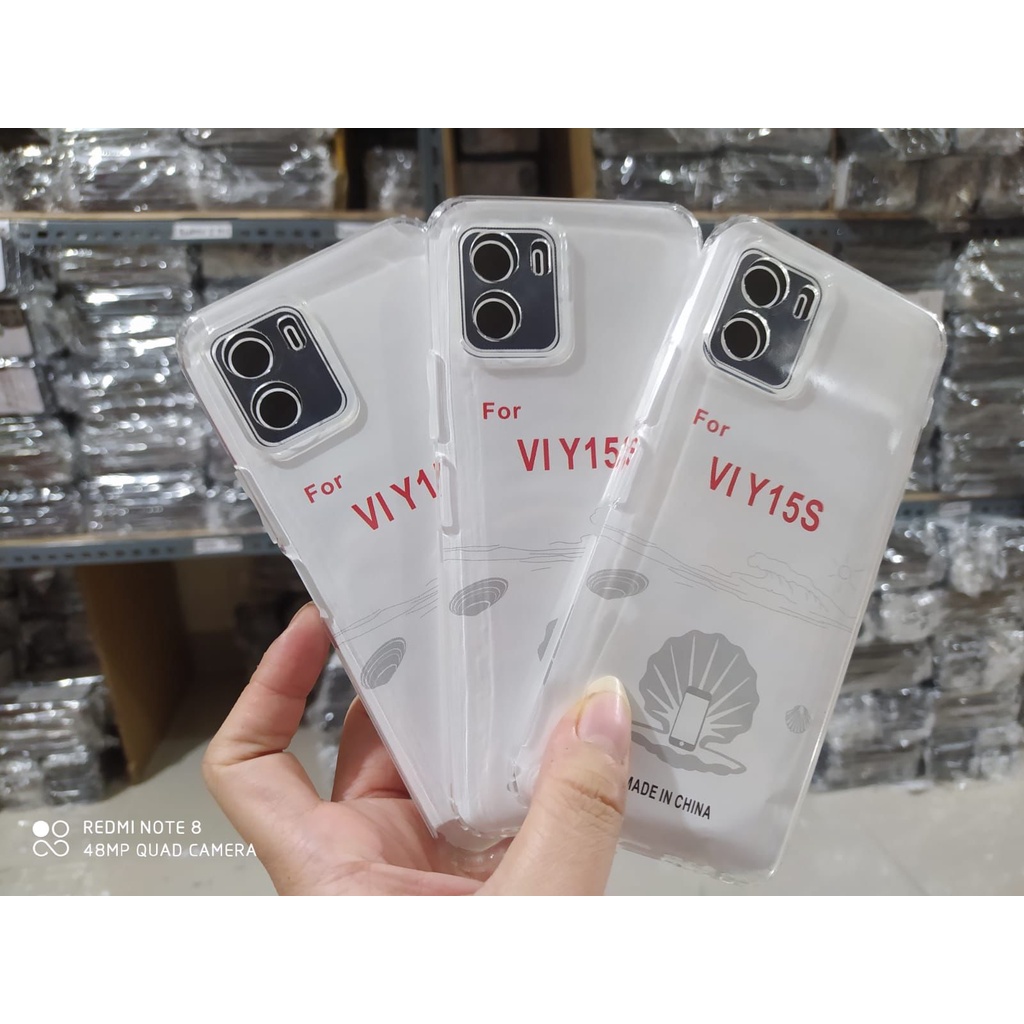 Jelly Soft Case Vivo Y15s Realme Narzo 50A 50i Infinix Hot 11 Oppo A95 5G TPU HD SUPER CLEAR Anti Selip + Port Cover Charger