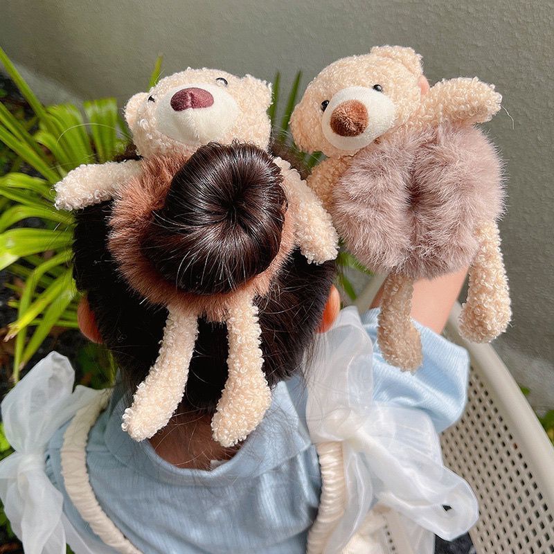 PLUSH BEAR RABBIT SCRUNCHY / IKAT RAMBUT KOREA ANAK KECIL BONEKA BERUANG KELINCI / SCRUNCHIE /IKAT RAMBUT KOREA ANAK KECIL BONEKA BERUANG KELINCI / SCRUNCHIE / KUNCIR TEDDY BEAR / IKAT RAMBUT BEAR