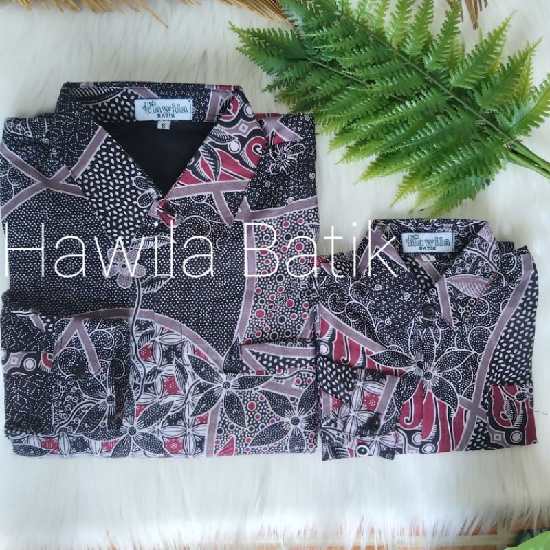 Couple Batik Ayah Anak Katun Premium