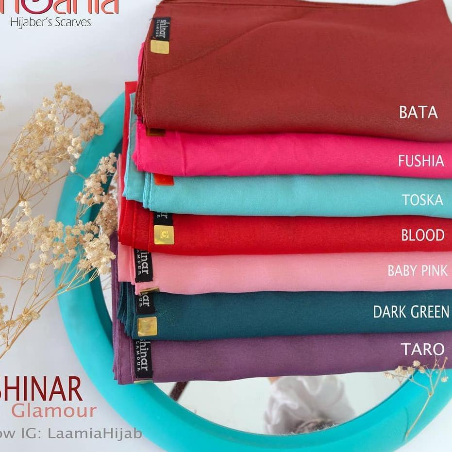 CYV kerudung hijab / jilbab segi empat SHINAR GLAMOUR glitter glowing ansania dan azara original bah