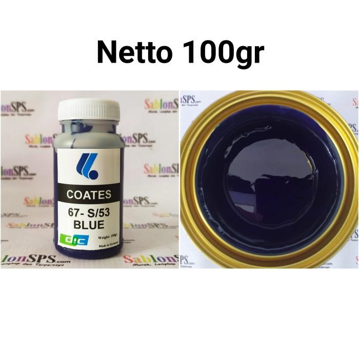 Tinta Tinta Sablon Gelas Coates S/53 Biru Blue 100Gr