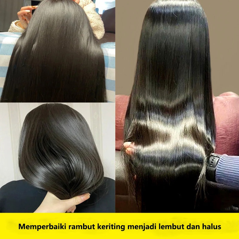 hairmask keratin hairmask haircare 250ML masker rambut botol besar memperbaiki akar rambut yang rusak menghaluskan ikal bercabang dan meninggalkan aroma yang tahan lama