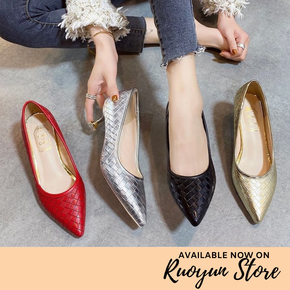 RYS - Becky Rattan Sepatu Hak Wanita Fashion Casual/Pesta - Ori Import