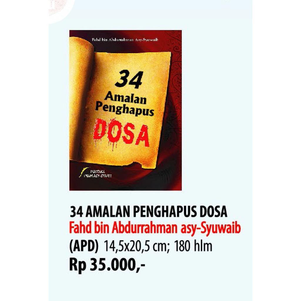 

34 Amalan Penghapus Dosa