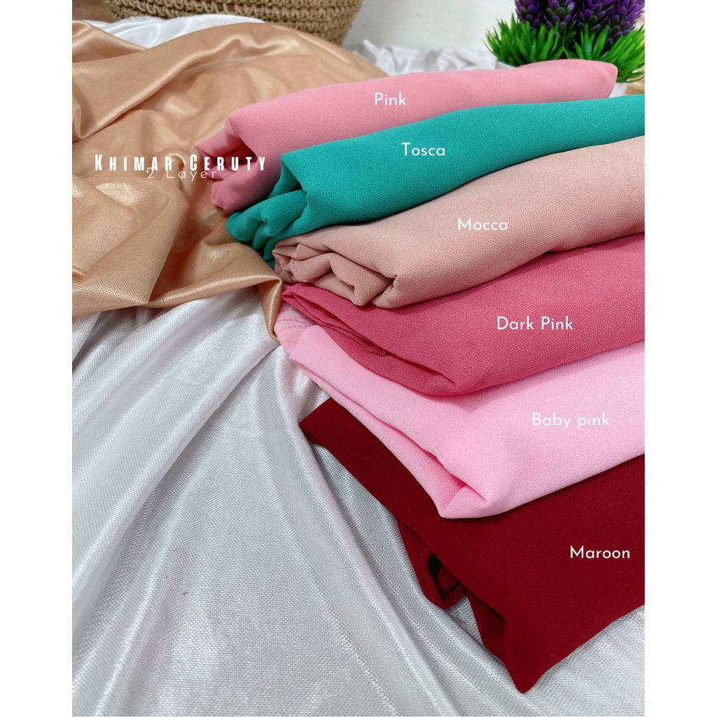 Khimar Jilbab Ceruty 2 Layer