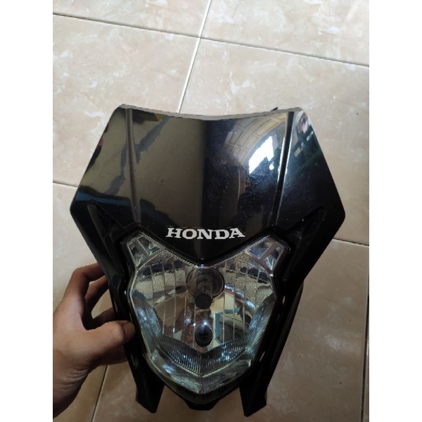 lampu depan crf headlamp crf 150L set dudukan lampu dan dudukan sepedometer