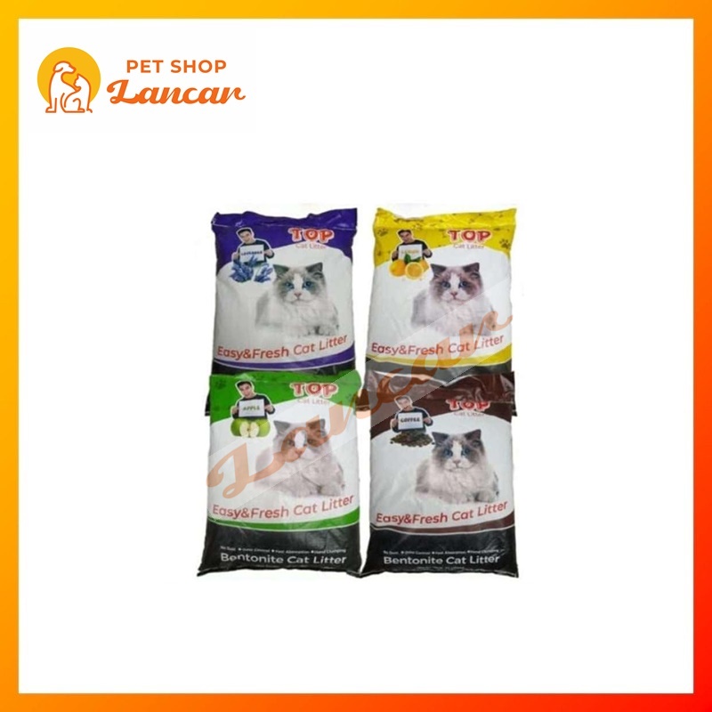 [GOSEND]Pasir Top Clumping 20 kg 25 Lt Cat Litter Bentonite 20kg Gumpal Wangi