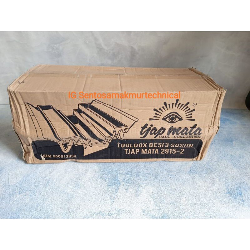 TJAP MATA Toolbox Tool Box Kotak Kunci Perkakas Besi 3 Susun Tingkat