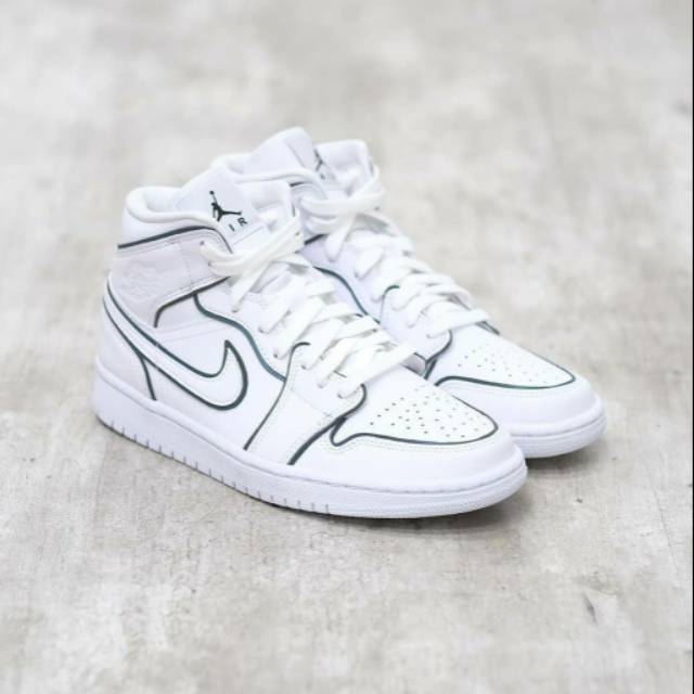 jordan 1 mid white reflective