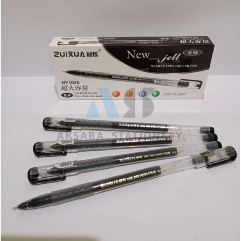 

SELUSIN ( 12 PCS ) New Gel Pulpen Zuixua 0.4 mm Gel Pen Zuixua / Van-Art 0.4mm
