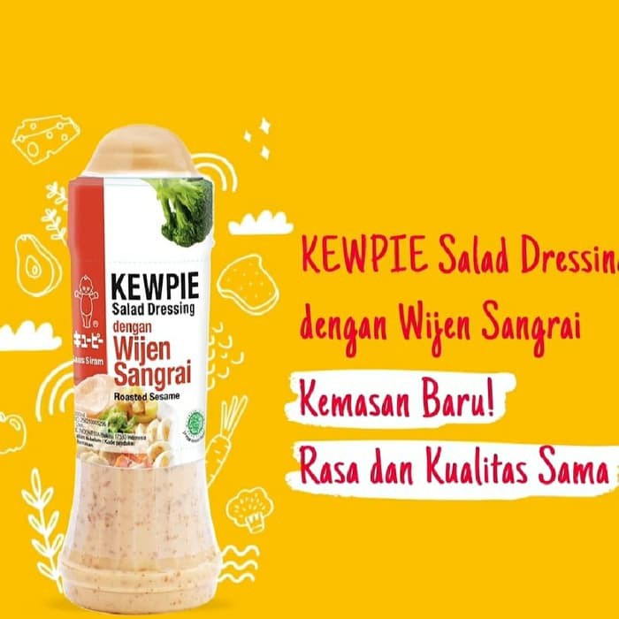 

KEWPIE SAUS SIRAM DENGAN WIJEN SANGRAI 200ML